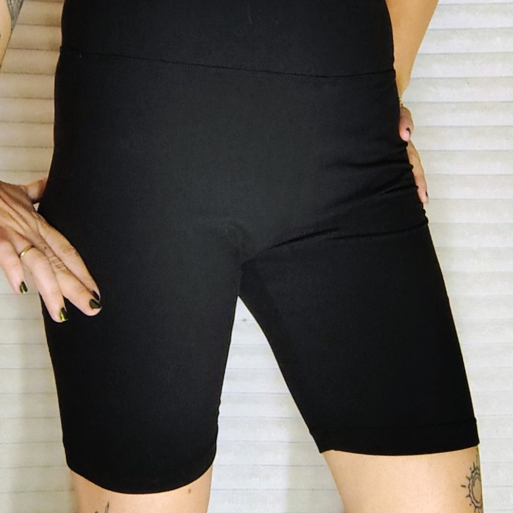 Women's Black Biker Shorts